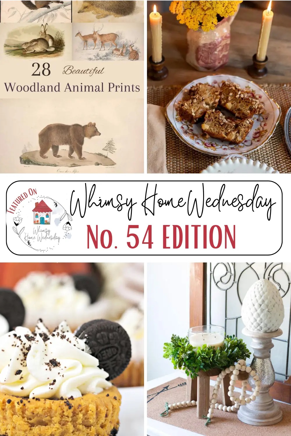 Join us on Whimsy Home Wednesday Blog Link Party No. 54 and see host projects, the features from the previous week and link up your posts!