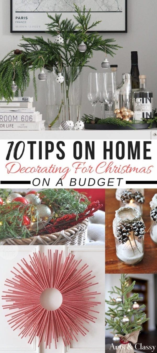 christmas decorating on a budget graphic