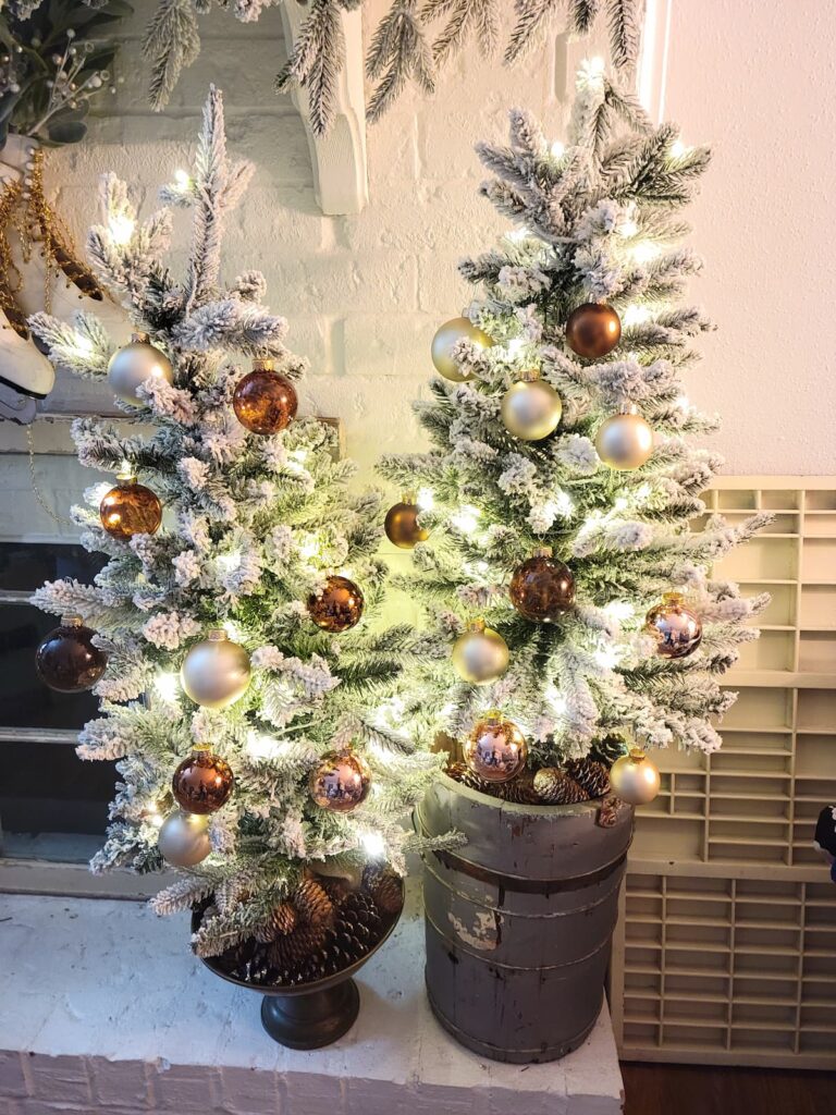 Upcycled Thrifted Ice Bucket Christmas Tree Stand