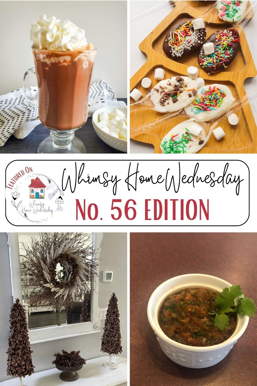 Join us on Whimsy Home Wednesday Blog Link Party No. 56 and see host projects, the features from the previous week and link up your posts!