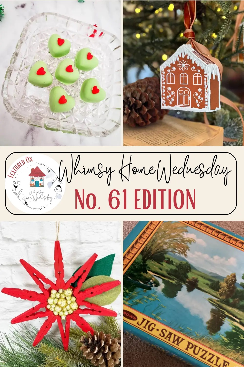 Join us on Whimsy Home Wednesday Blog Link Party No. 61 and see host projects, the features from the previous week and link up your posts!