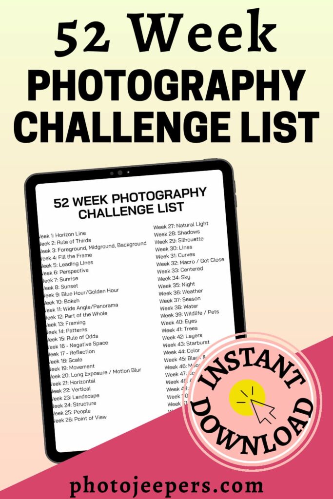 photo challenge list
