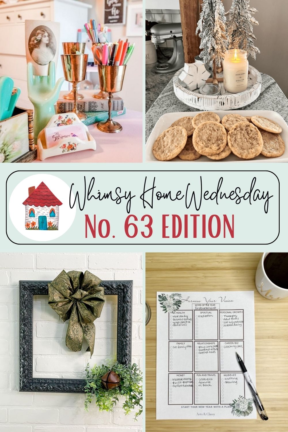 Join us on Whimsy Home Wednesday Blog Link Party No. 63 and see host projects, the features from the previous week and link up your posts!