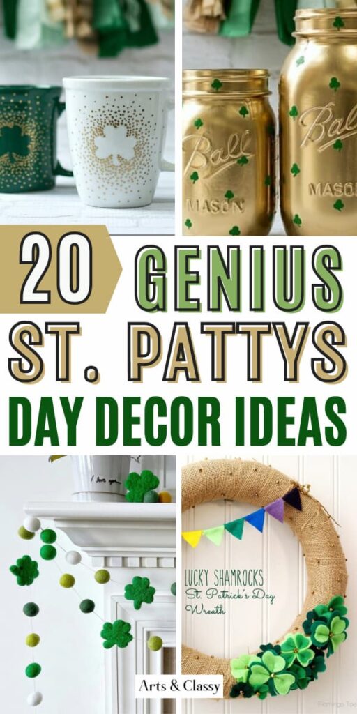 graphic of St. Patrick's day decor ideas