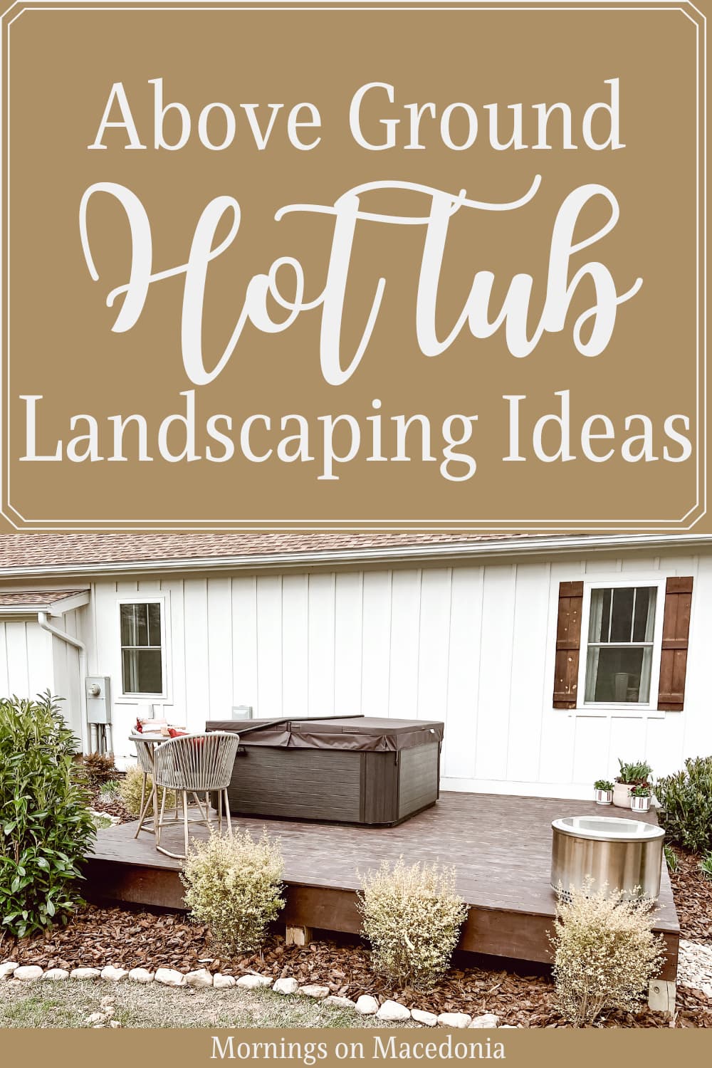 landscaping hot tub graphic