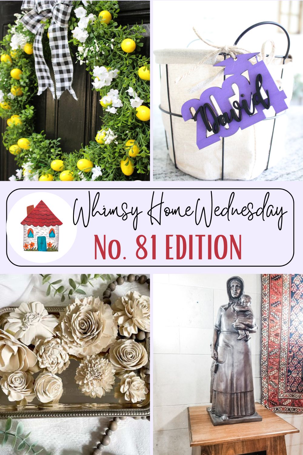 Join us on Whimsy Home Wednesday Blog Link Party No. 81 and see host projects, the features from the previous week and link up your posts!
