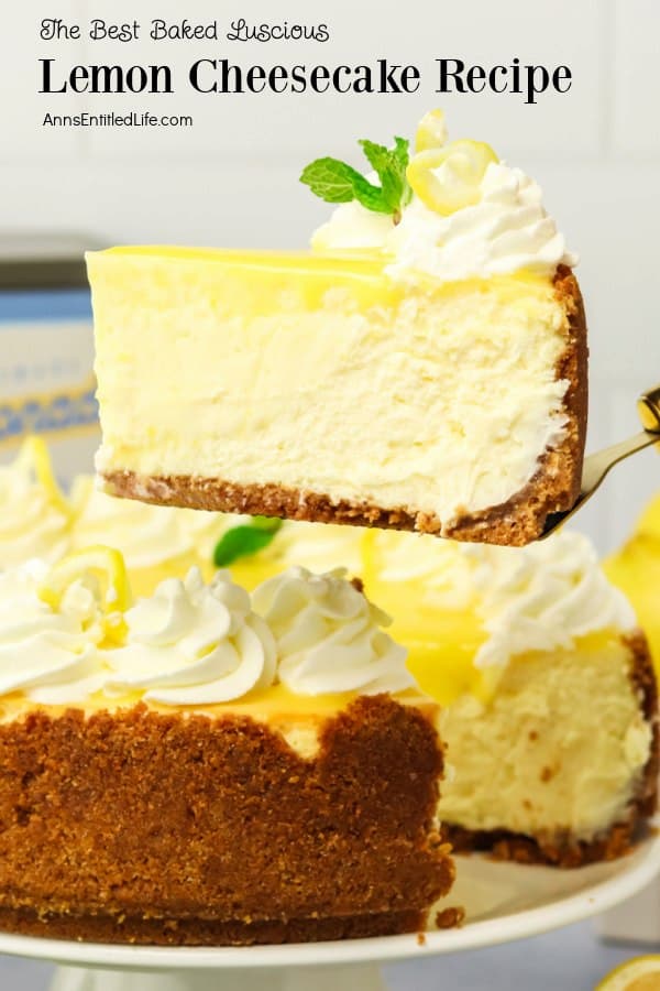 slice of lemon cake