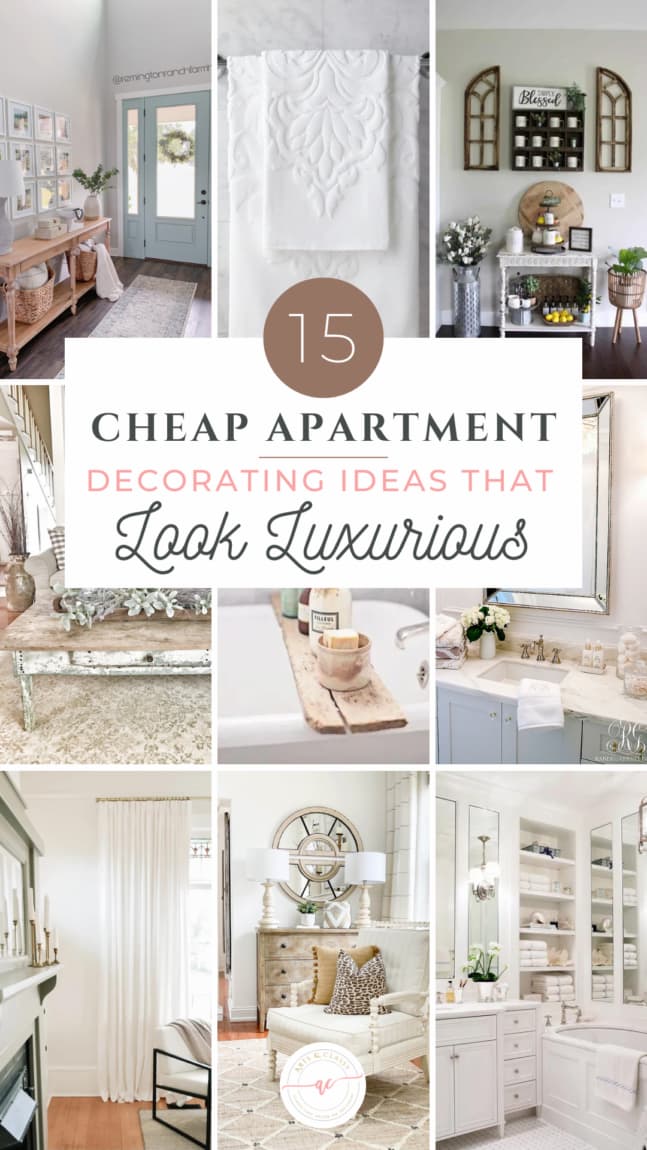 apartment decorating ideas graphic