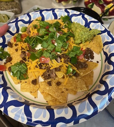 plate of nachos