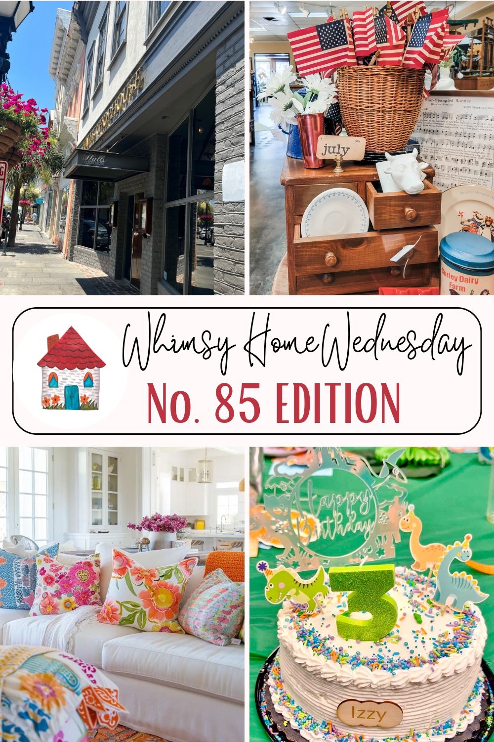 Join us on Whimsy Home Wednesday Blog Link Party No. 85 and see host projects, the features from the previous week and link up your posts!