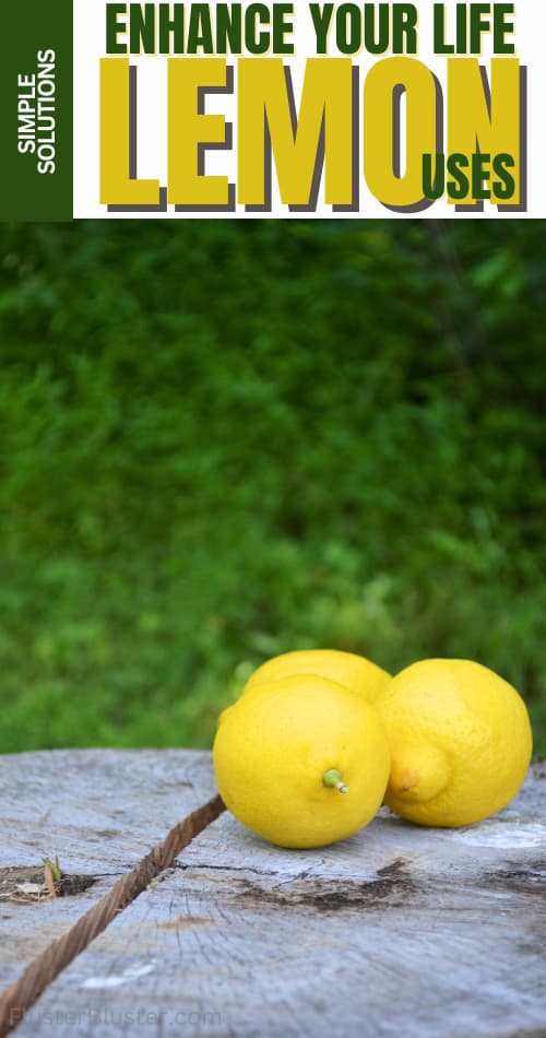 lemons on wood table