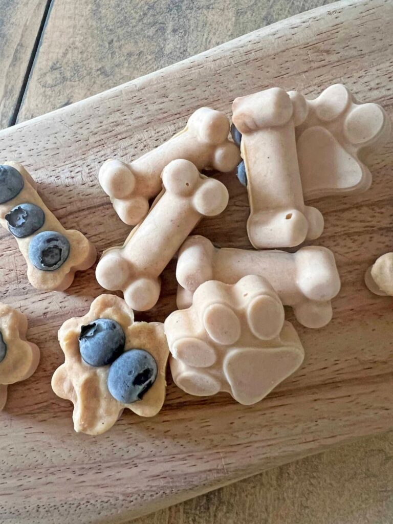 bone and paw shaped treats