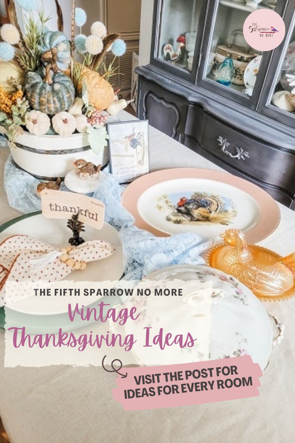 easy to create Thanksgiving decor ideas for a vintage look