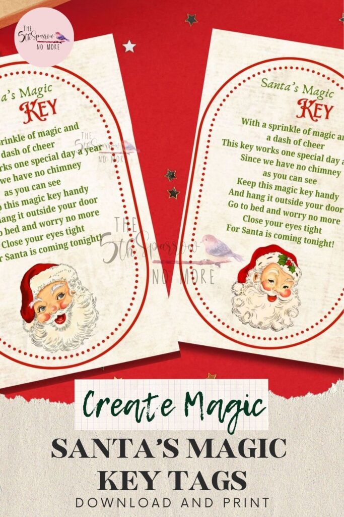 This Santa's Magic Key printable is a sweet poem to add your own key to for Christmastime tradition.