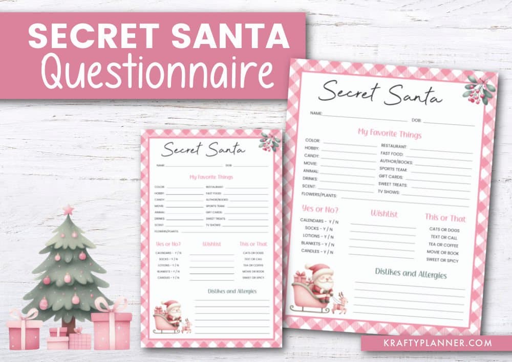 graphic of secret santa survey