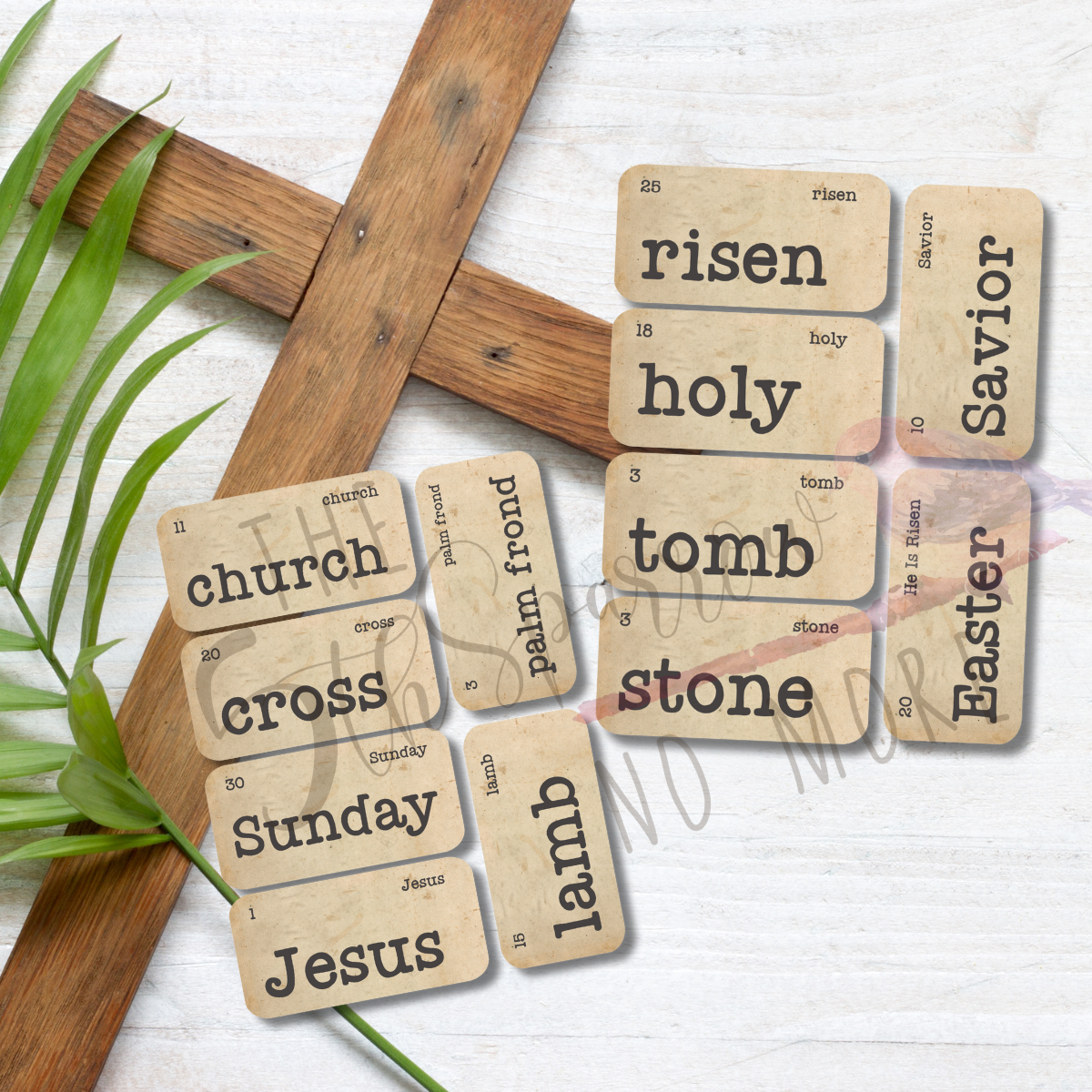 Vintage Easter Flashcards perfect to celebrate our faith and the holiday.