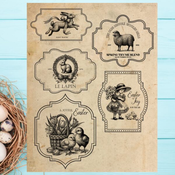 Download the Rustic Easter printable tag set today - use the tags for crafting projects and gifts for the Spring season and for everyday decorating.