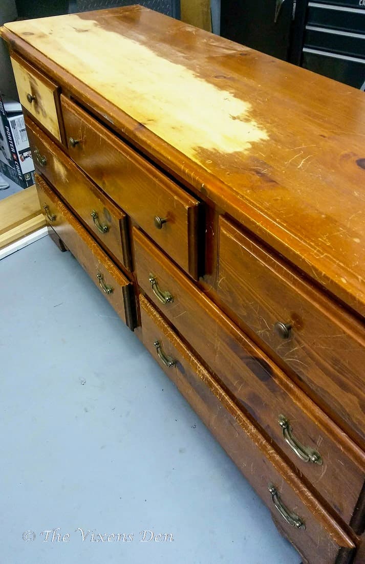 brown dresser