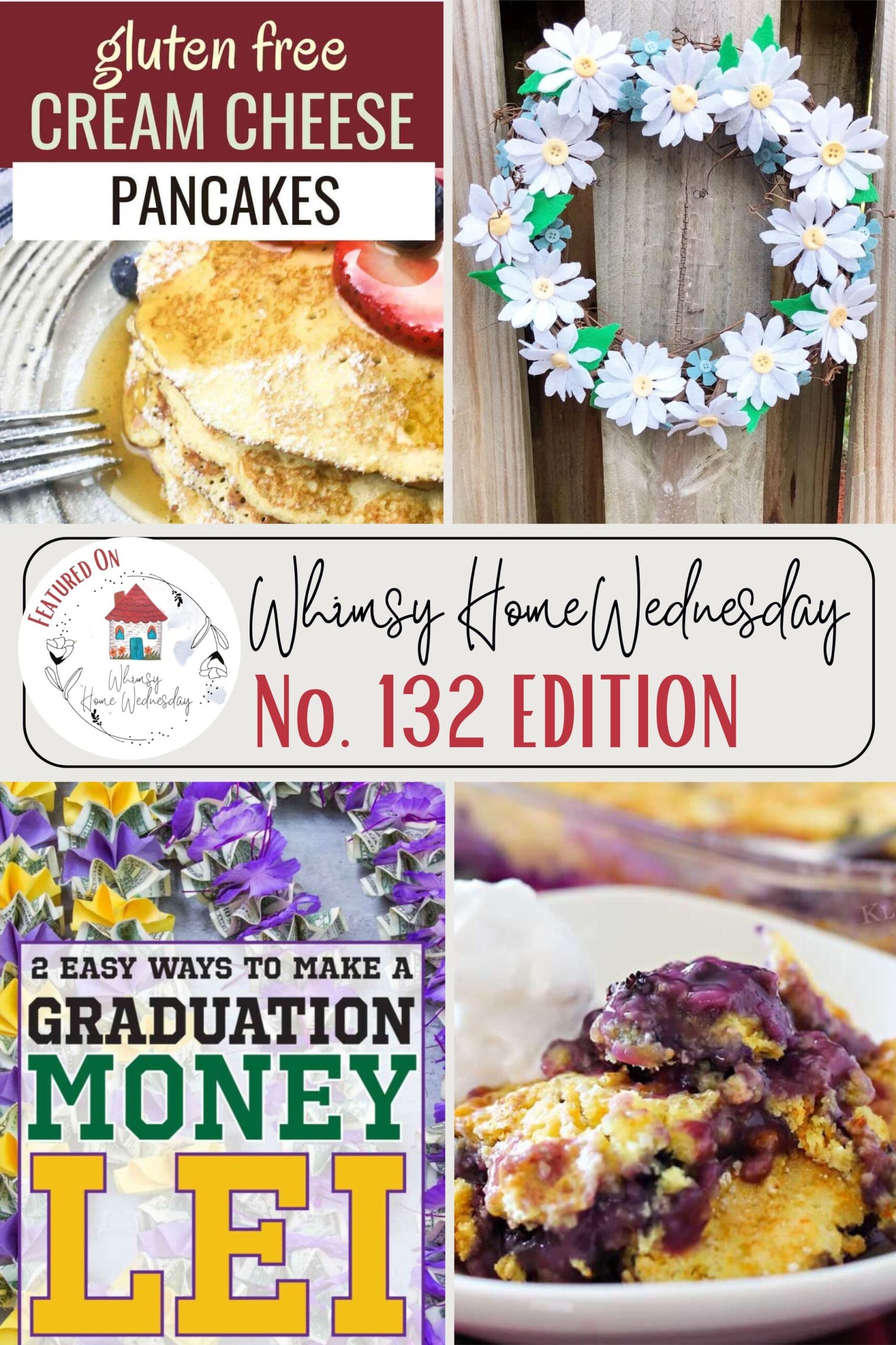 Join us on Whimsy Home Wednesday Blog Link Party No. 132 and see host projects, the features from the previous week and link up your posts!