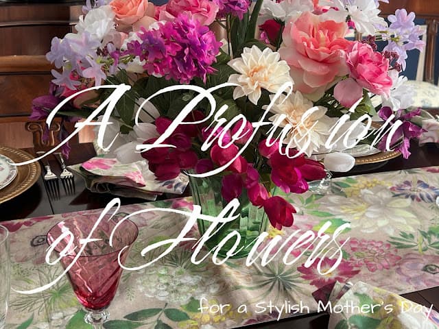 floral vase with wording