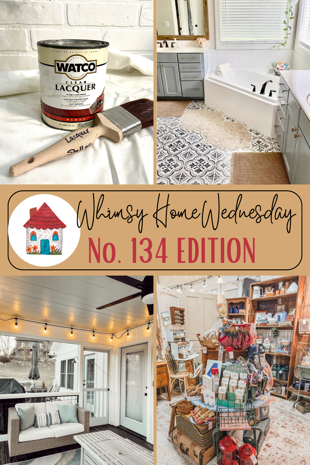 Join us on Whimsy Home Wednesday Blog Link Party No. 134 and see host projects, the features from the previous week and link up your posts!