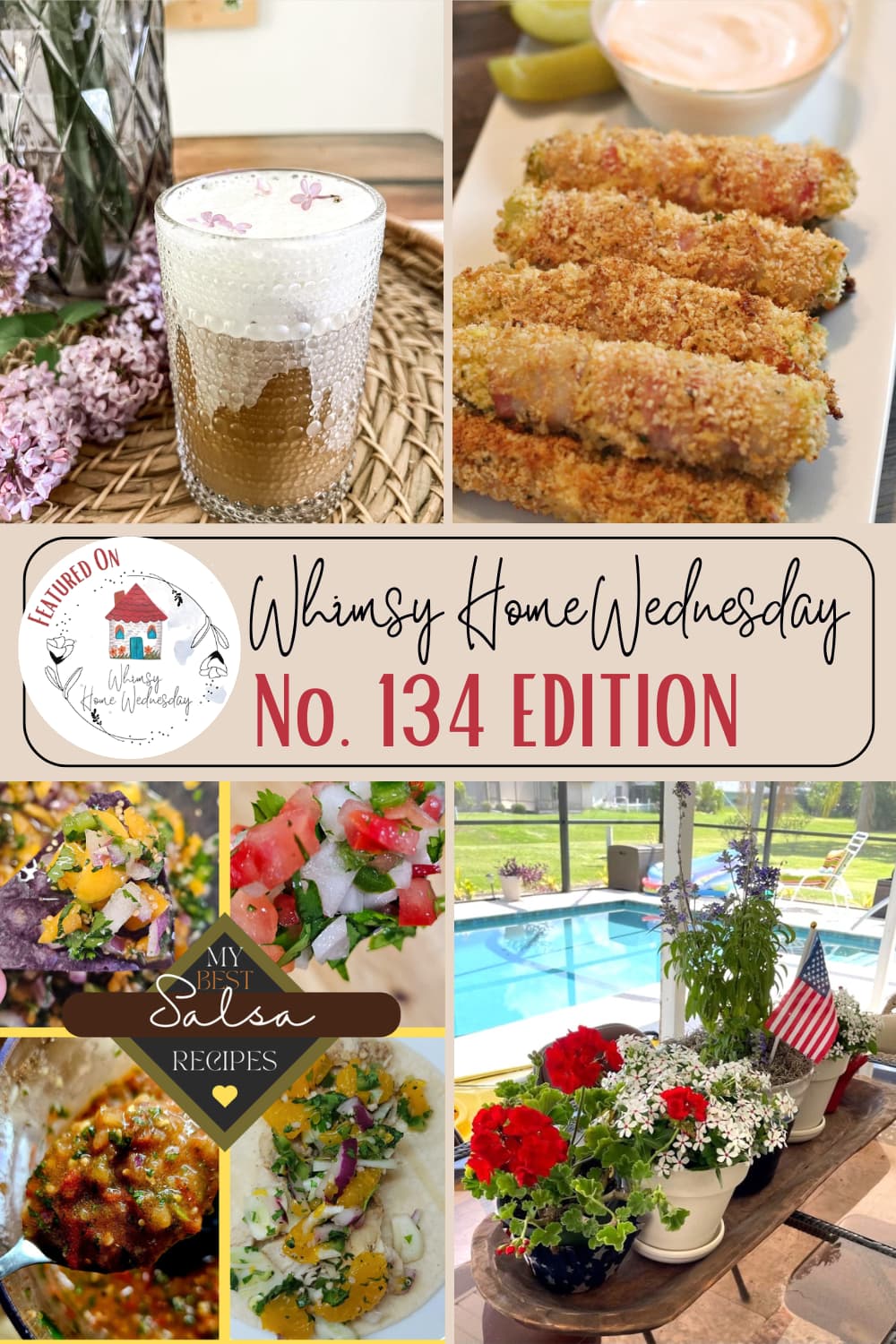 Join us on Whimsy Home Wednesday Blog Link Party No. 134 and see host projects, the features from the previous week and link up your posts!