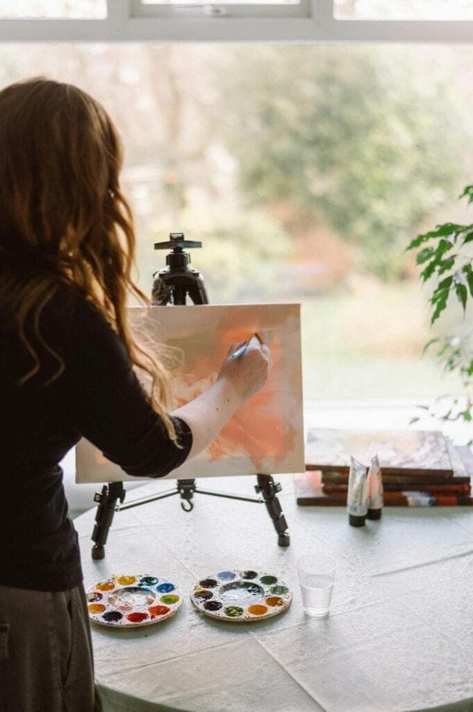 woman painting
