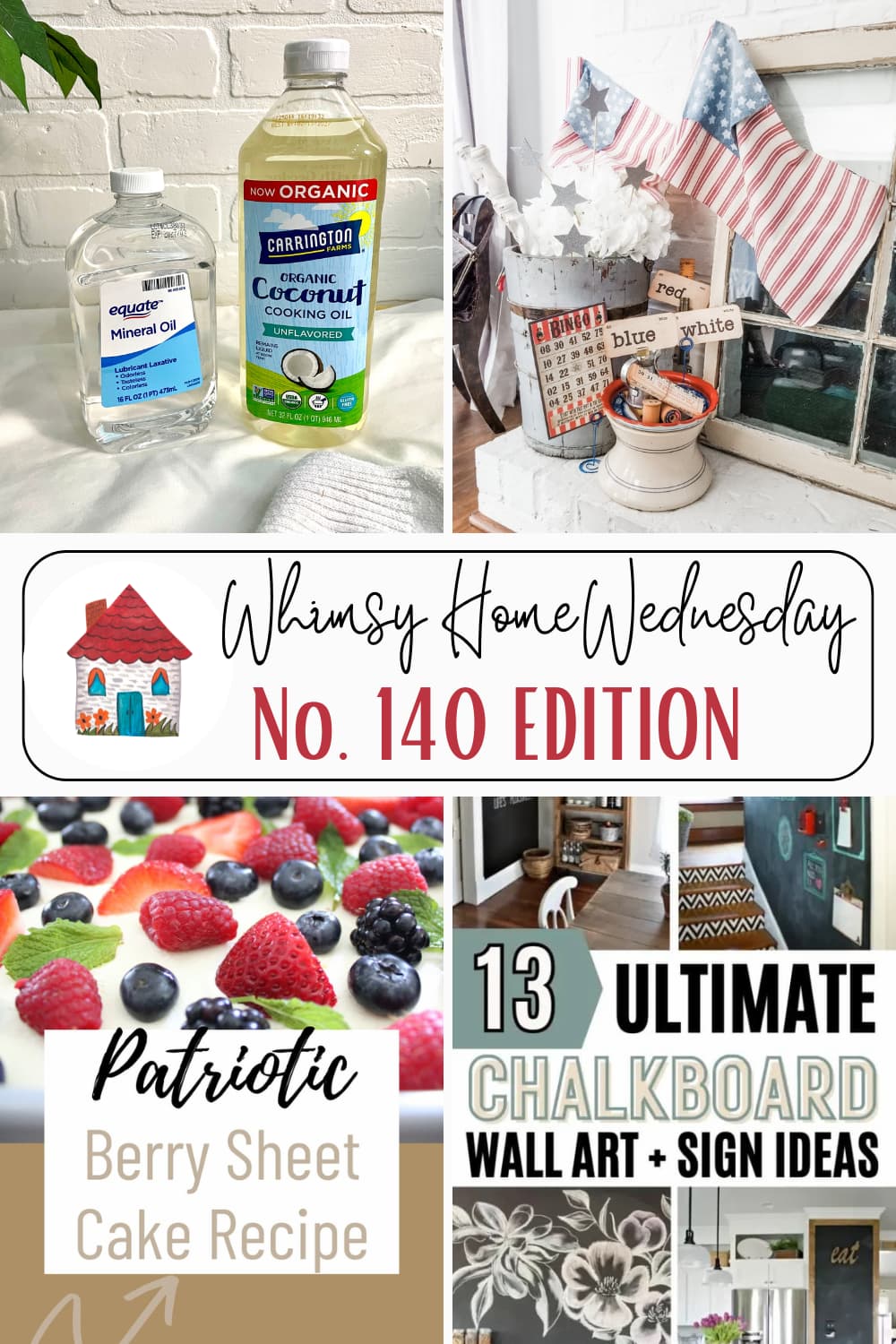 Join us on Whimsy Home Wednesday Blog Link Party No. 140 and see host projects, the features from the previous week and link up your posts!