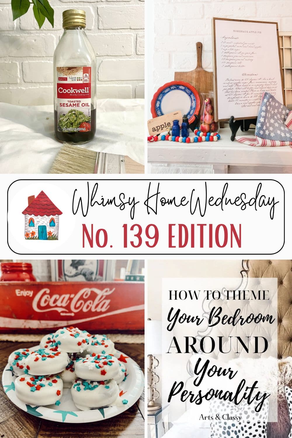 Join us on Whimsy Home Wednesday Blog Link Party No. 139 and see host projects, the features from the previous week and link up your posts!