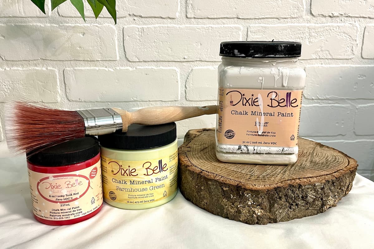jars of chalk paint