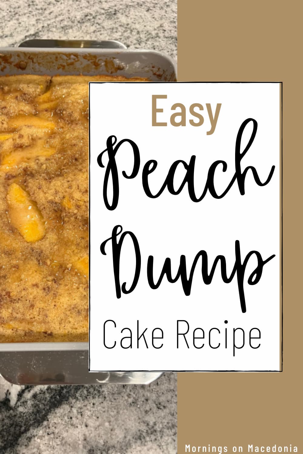 graphic for peach cake