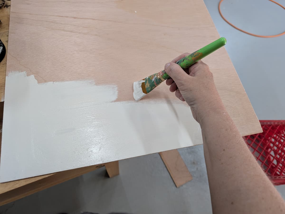 painting wood white