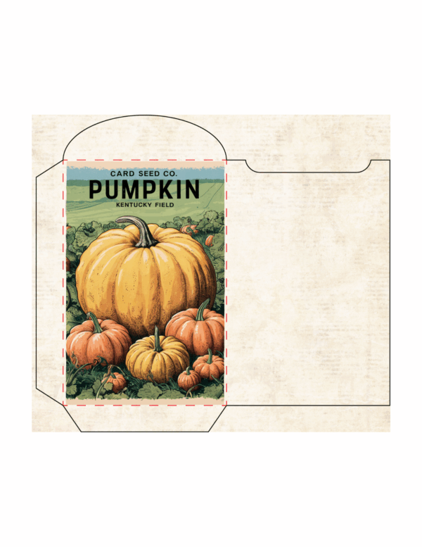 Vintage Pumpkin Seed Packets Printable - Image 4
