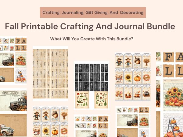 Fall Printable Crafting And Journal Bundle