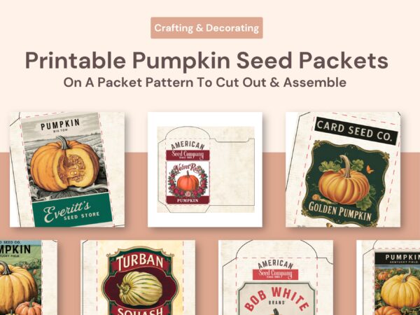 Vintage Pumpkin Seed Packets Printable