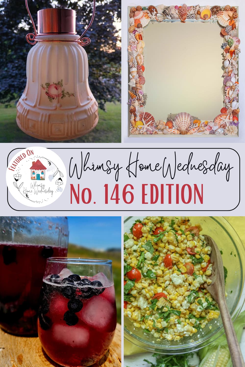 Join us on Whimsy Home Wednesday Blog Link Party No. 146 and see host projects, the features from the previous week and link up your posts!