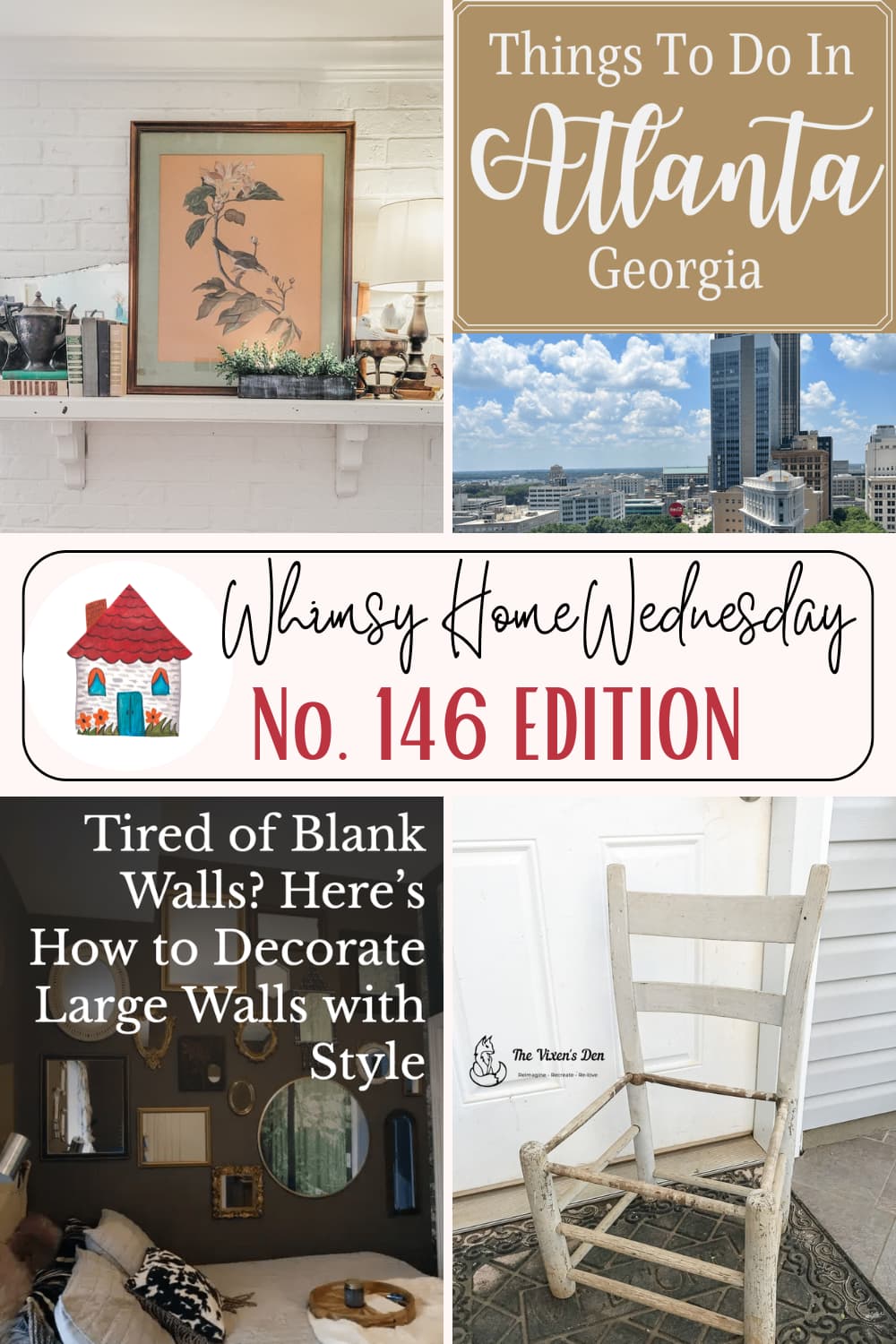 Join us on Whimsy Home Wednesday Blog Link Party No. 146 and see host projects, the features from the previous week and link up your posts!