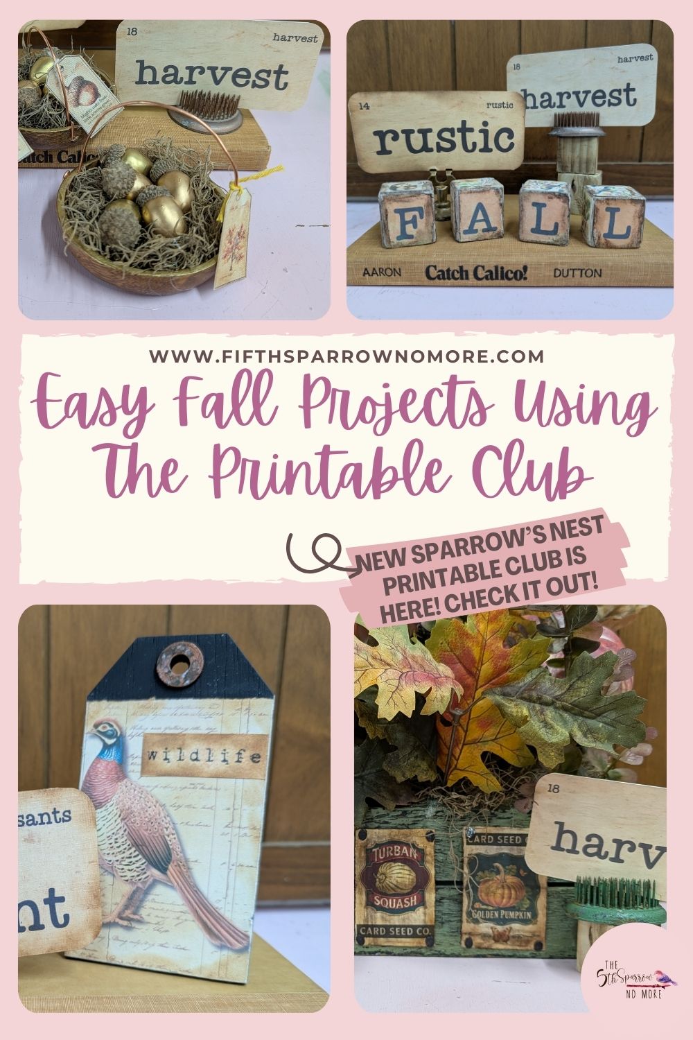 I'm creating Easy Fall Projects With The New Printable Club available in the shop on my website. A combination of DIYs and thrift flips you'll love!