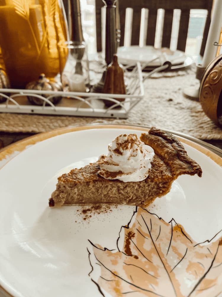 piece of pie on plate