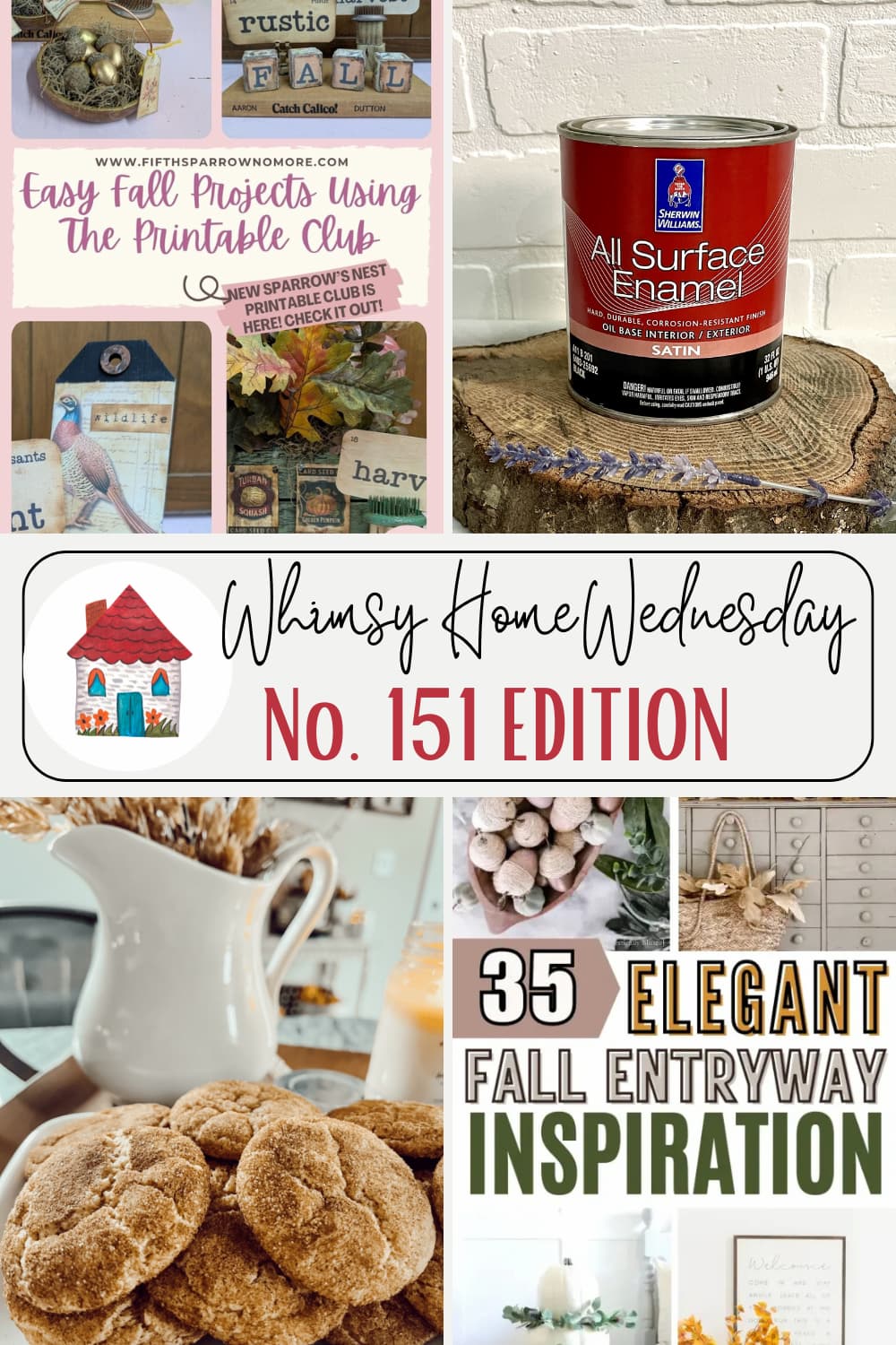 Join us on Whimsy Home Wednesday Blog Link Party No. 151 and see host projects, the features from the previous week and link up your posts!