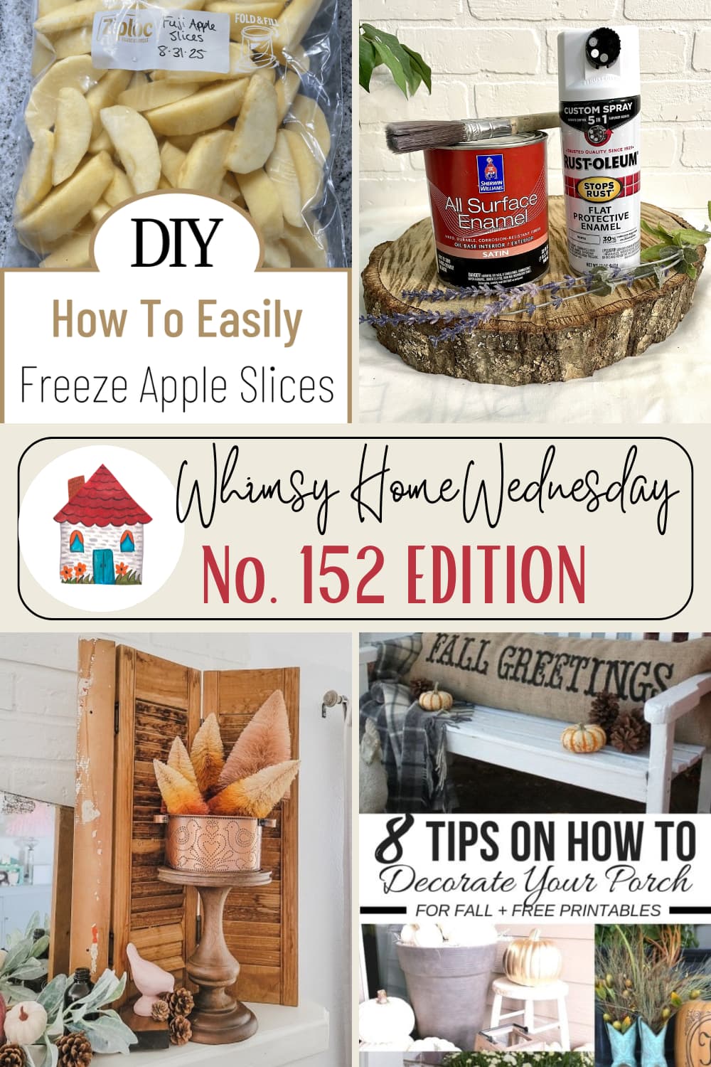 Join us on Whimsy Home Wednesday Blog Link Party No. 152 and see host projects, the features from the previous week and link up your posts!