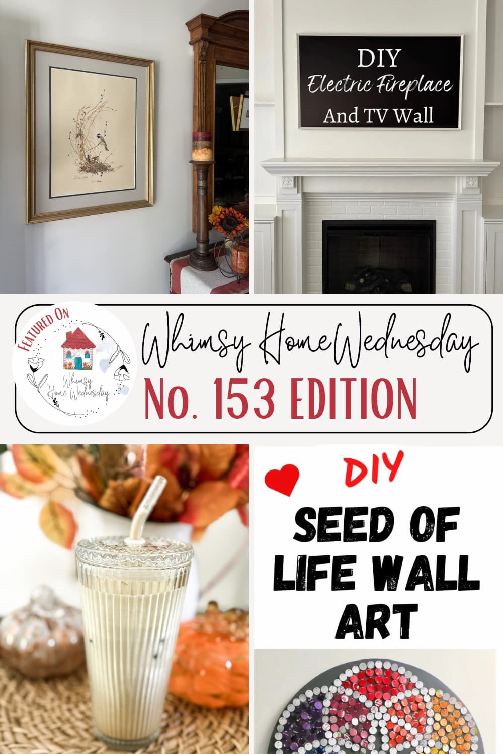 Join us on Whimsy Home Wednesday Blog Link Party No. 153 and see host projects, the features from the previous week and link up your posts!