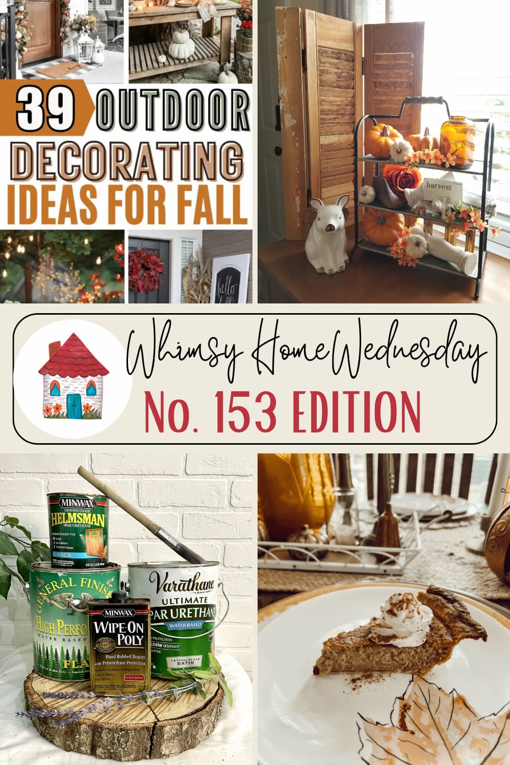 Join us on Whimsy Home Wednesday Blog Link Party No. 153 and see host projects, the features from the previous week and link up your posts!