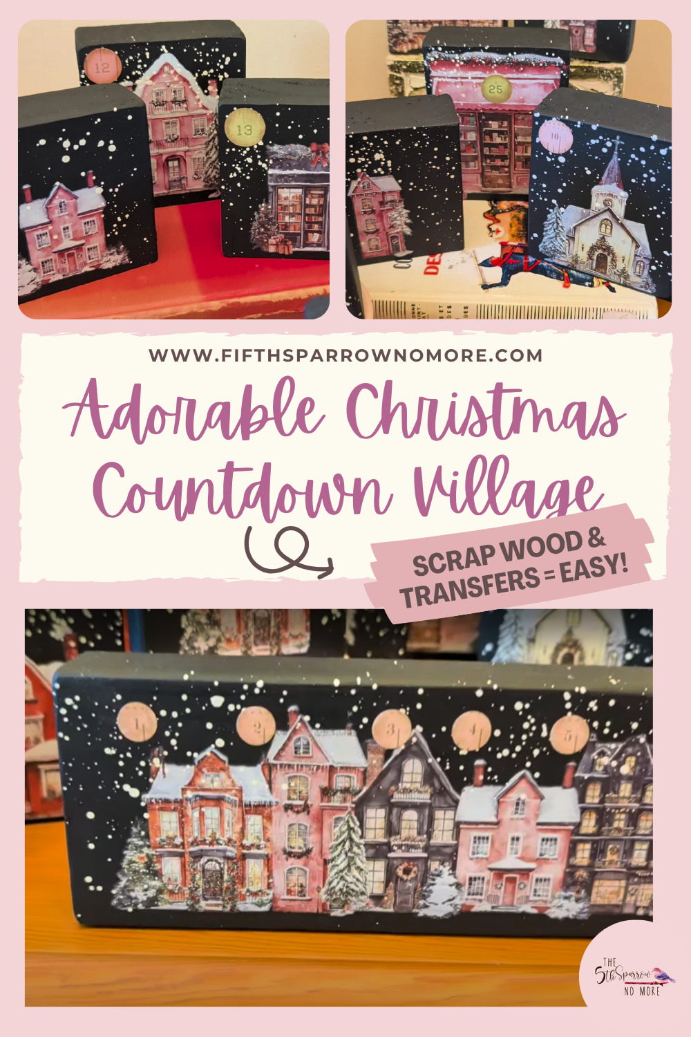 Made from scrap wood and simple craft supplies, this is the best Christmas countdown you'll use year after year.