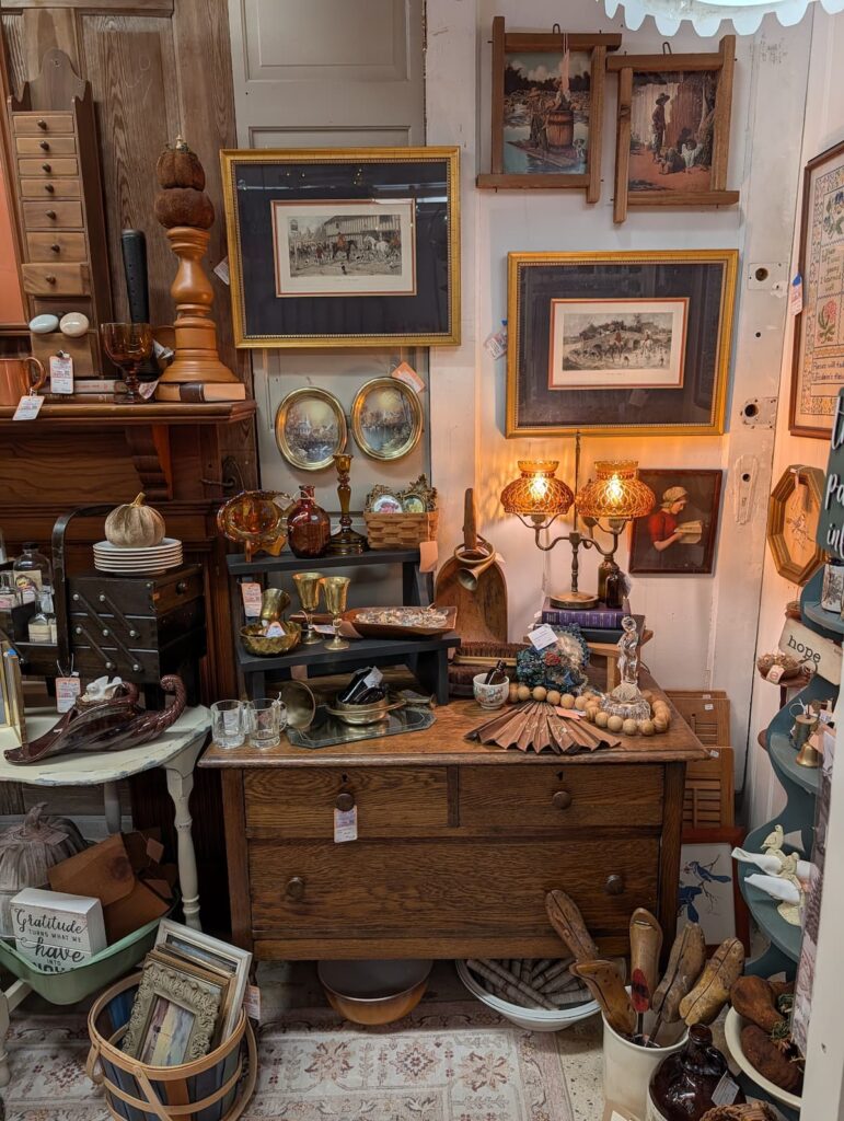 vintage booth display
