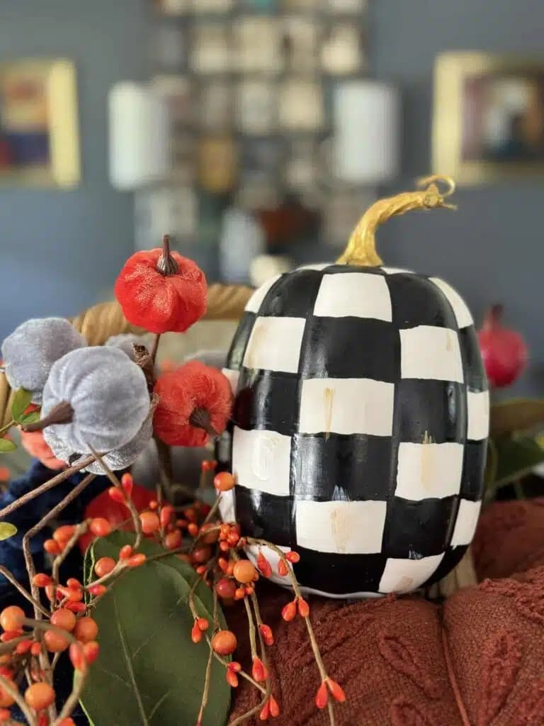 black and white pumpkins