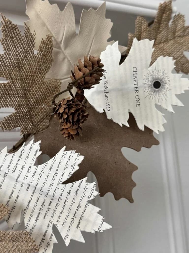 book page fall leaves