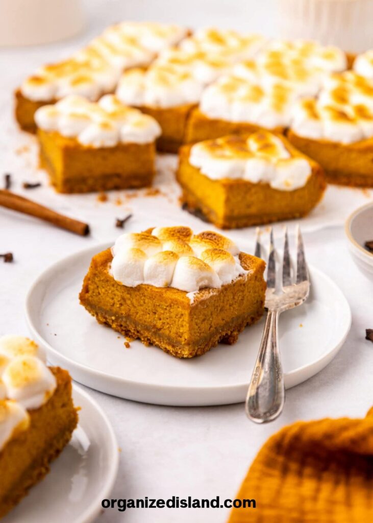 pumpkin desserts with marshmallows