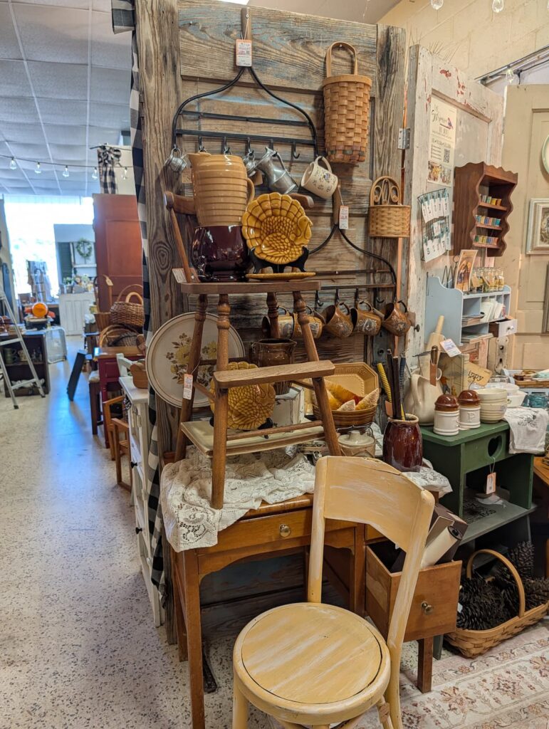 vintage booth display