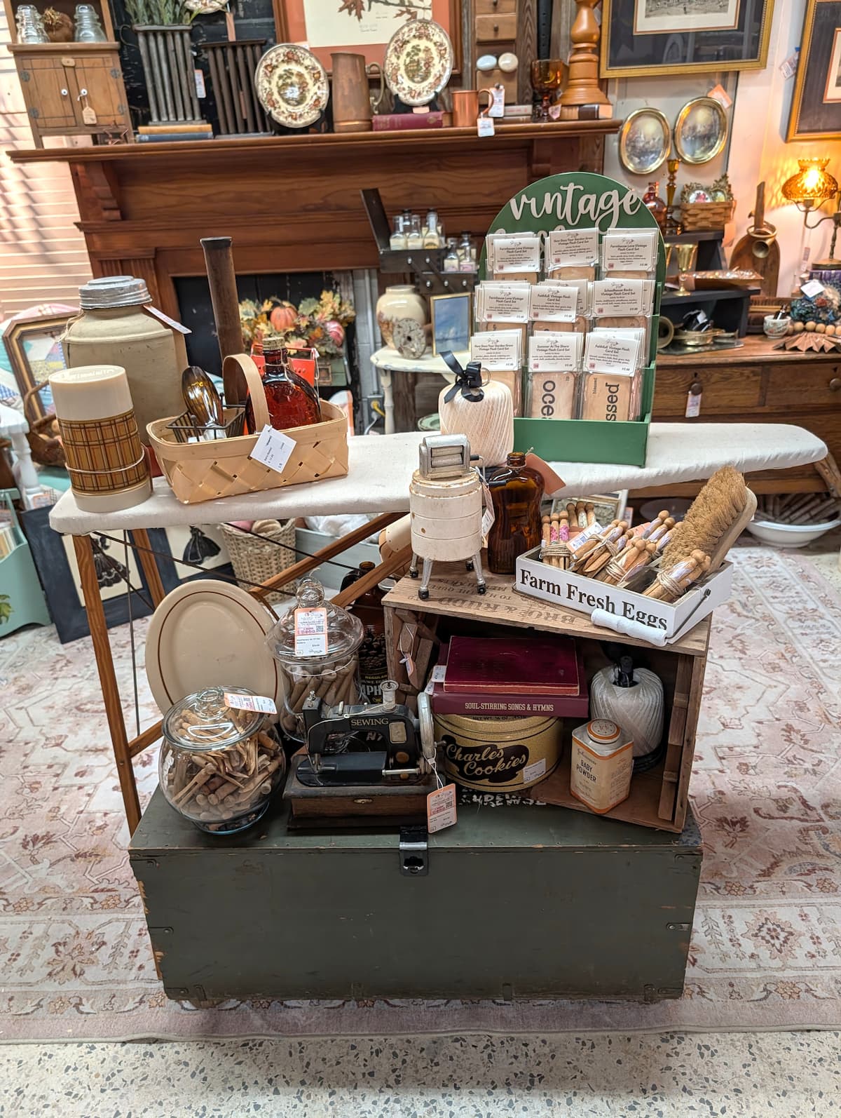 vintage booth display